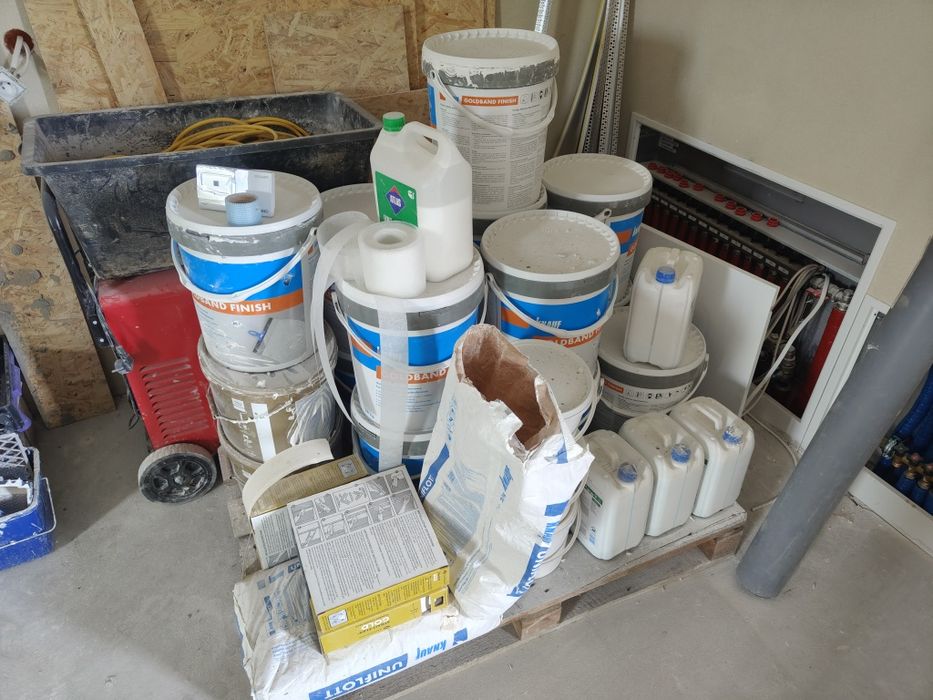 Pozostałości Gładź Knauf, taśma amerykańska, uniflot, grunt