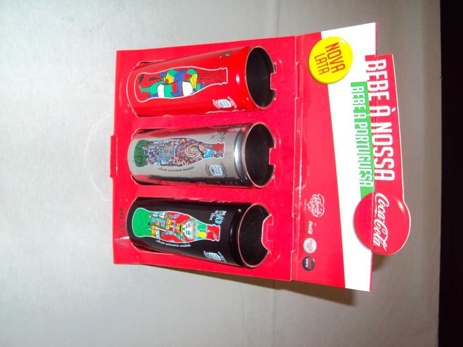 3 Latas Coca Cola Património da Unesco + expositor