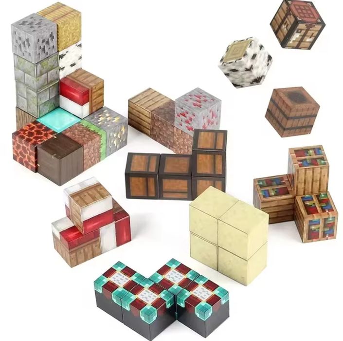 Магнитный конструктор "Майнкрафт" – Собери свой пиксельный мир!