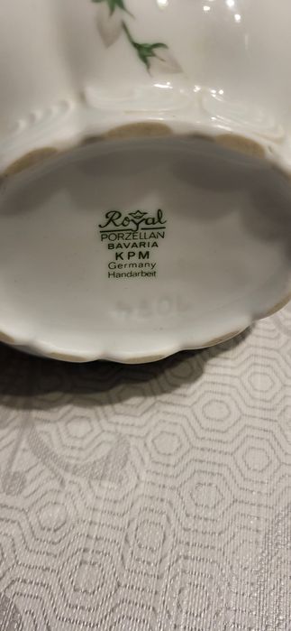 Koszyczek porcelanowy Bavaria Porzellan KPM Germany ręczna robota