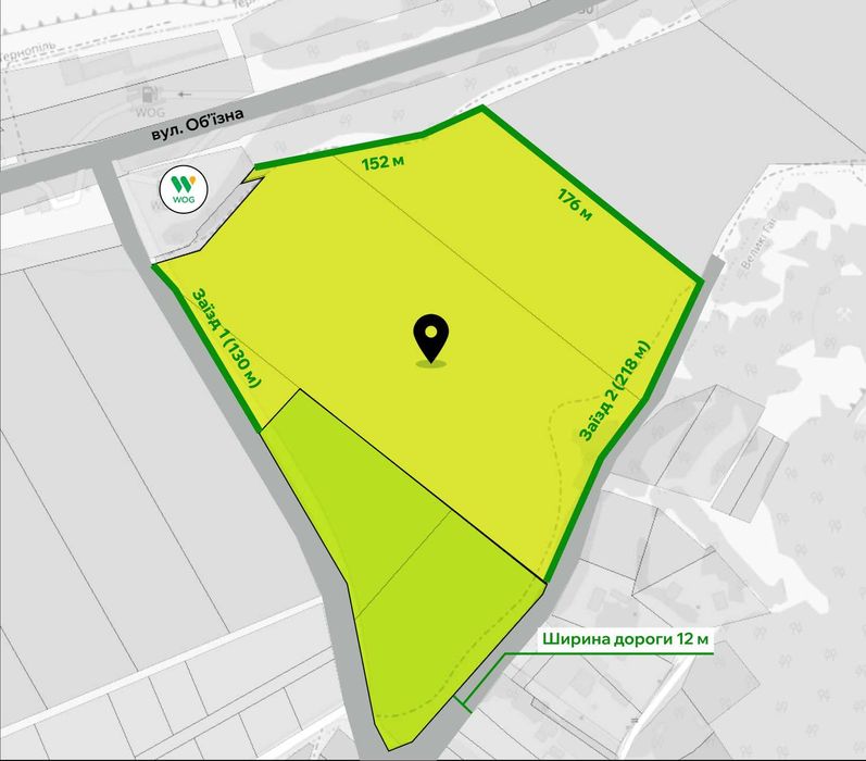 Земельна ділянка на об'їзній міста Тернопіль