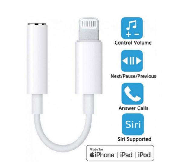 Перехідник для Iphone iPad lightning на AUX 3.5mm з усіма версіями iOS
