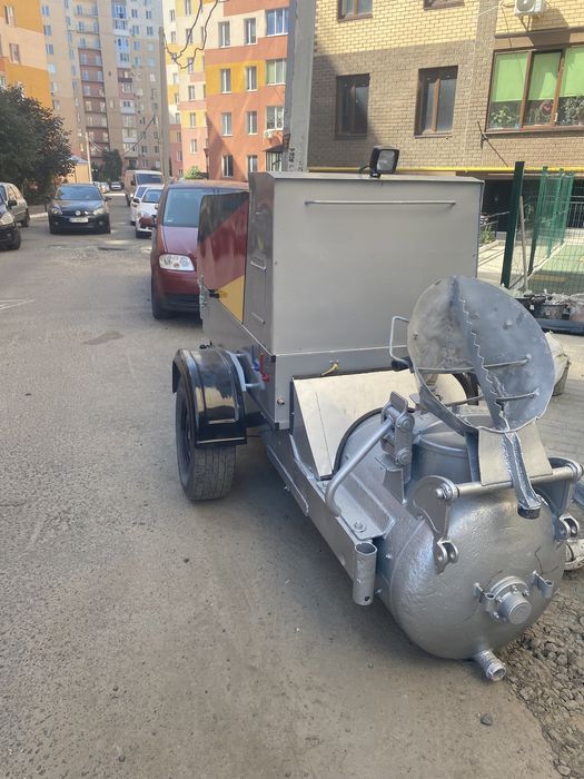 Пневмонагнітач  , станція для напівсухої стяжки