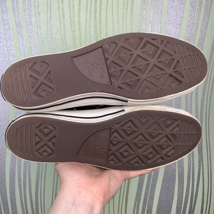Утепленные кожаные кеды Converse Chuck 70 Hi Black 42.5