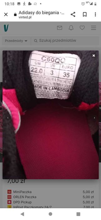 Buty do biegania rozmiar 35