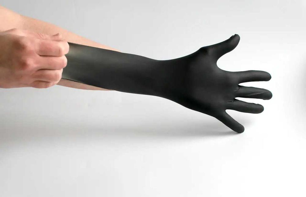 Рукавички нітрилові (щільні) Ceros Plus black XS/S/M/L/XL 100 шт 5.5 г