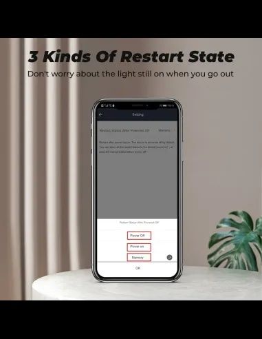 Tomada inteligente WiFi - Com medição de consumo de energia