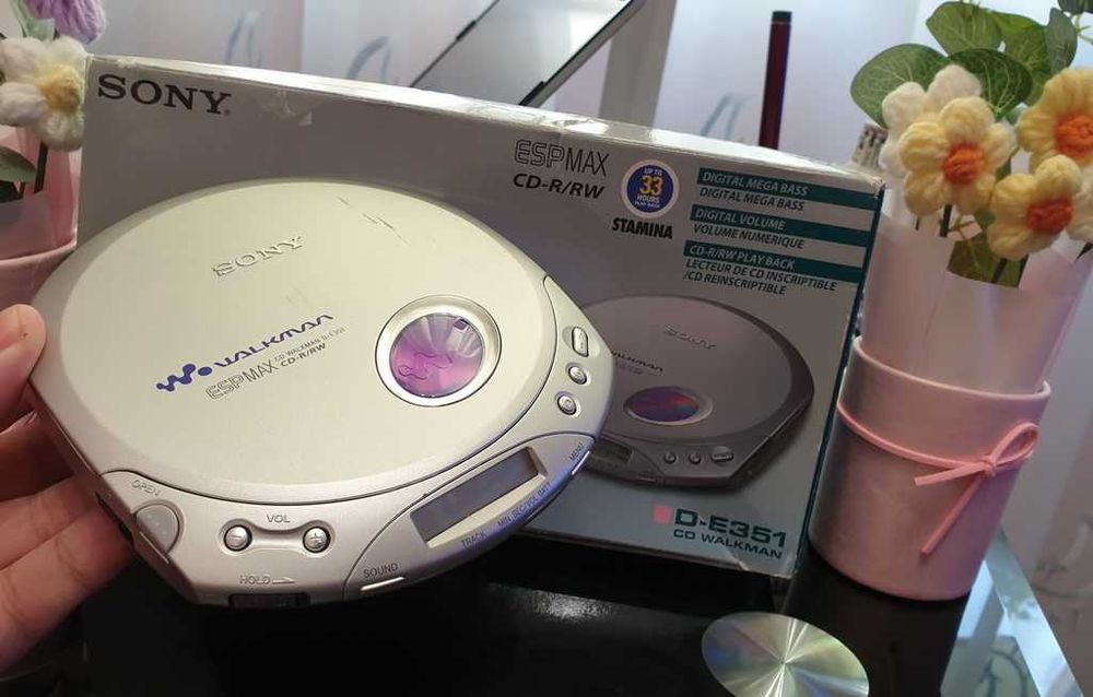 Sony CD Walkman D-E351 (ESP MAX) – оригінал, повний комплект\Стан+++