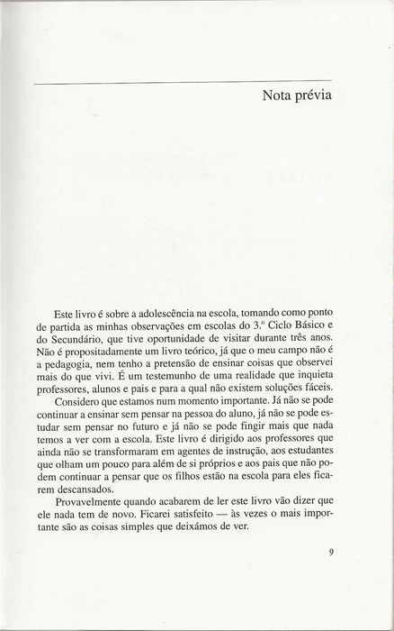 = Voltei à Escola =