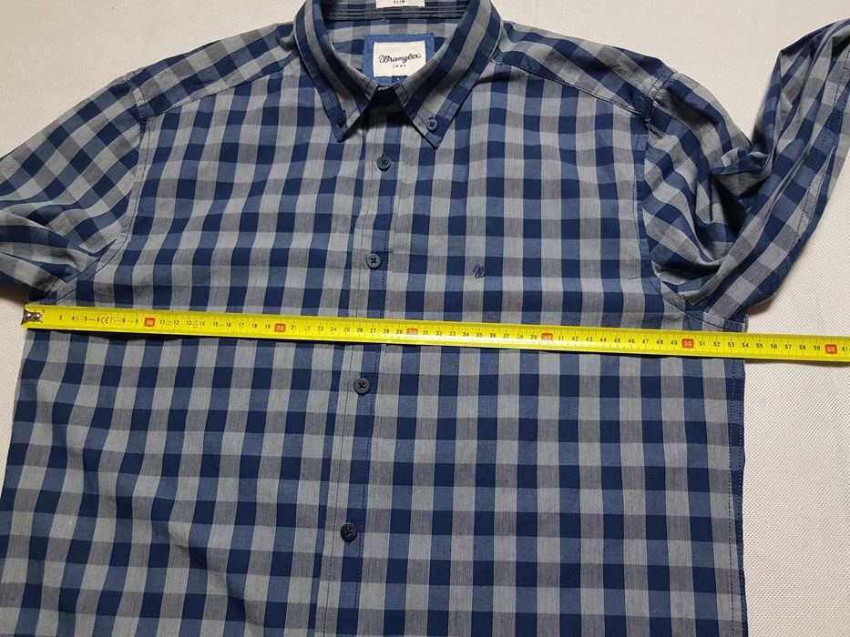 WRANGLER - SLIM / Męska Koszula roz. L Igła Stan