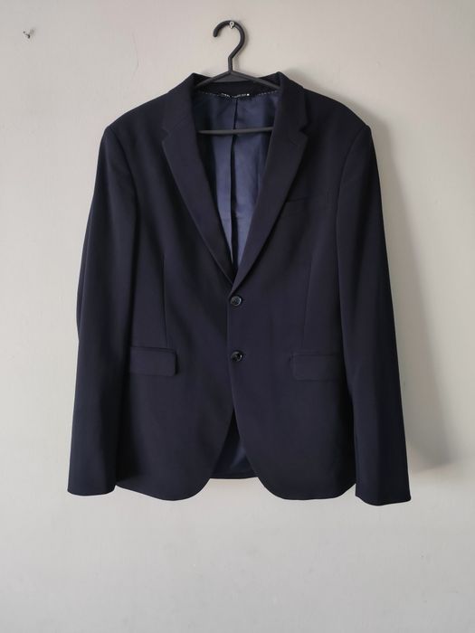 Granatowa marynarka Zara 48