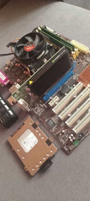 Лот 1. Комплект видеокарта+материнка+проц+оперативка+ssd