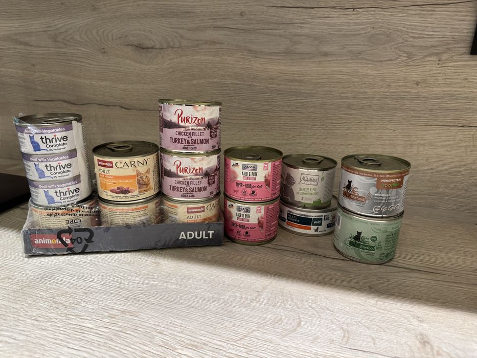 Karma dla kota mix: Purizon, Mac’s, Carny, CatzFinefood