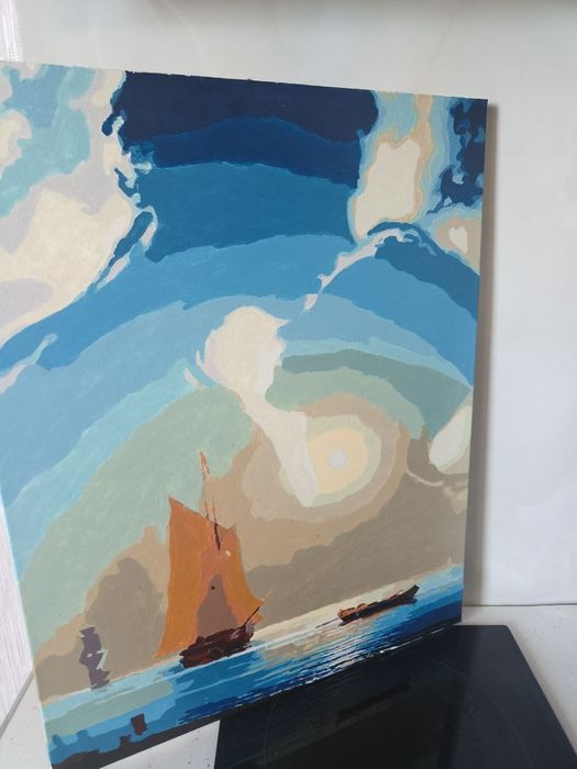 Готові картини за номерами з Одеси в асортименті, розмір 40*50