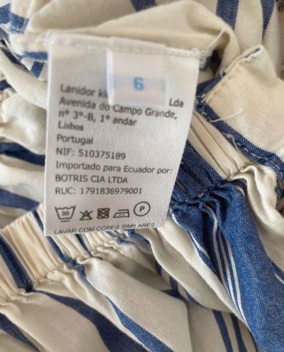 Macacão às riscas Lanidor