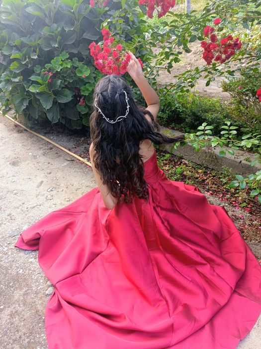 Vestido de festa com Saiote