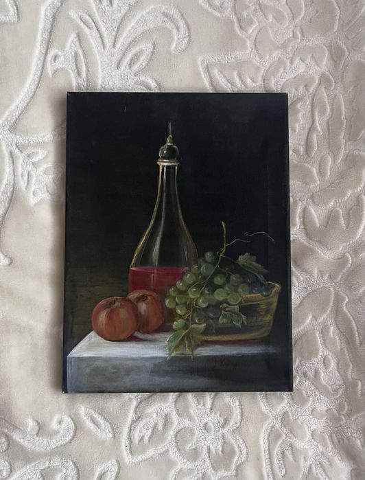 Obraz malowany martwa natura