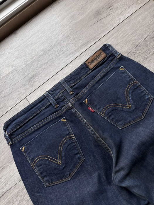 Levi's 627 W31 L32 Spodnie Jeansy Damskie Proste Granatowe Vintage