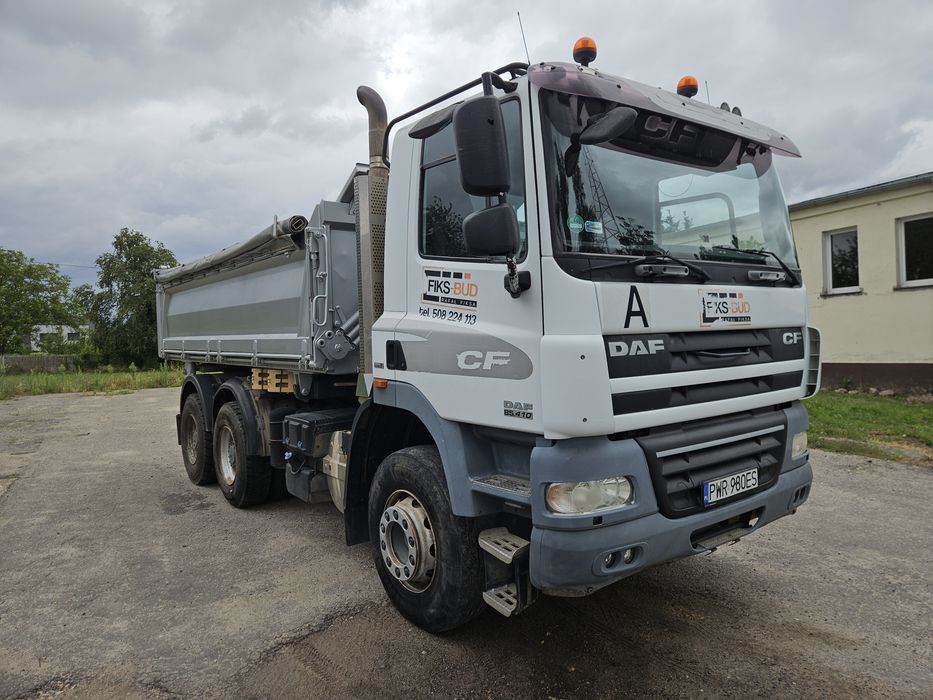 DAF CF 2008R KLIMA, 6X4, Hydroburta, Wywrot 3 Stronny, ZADBANY