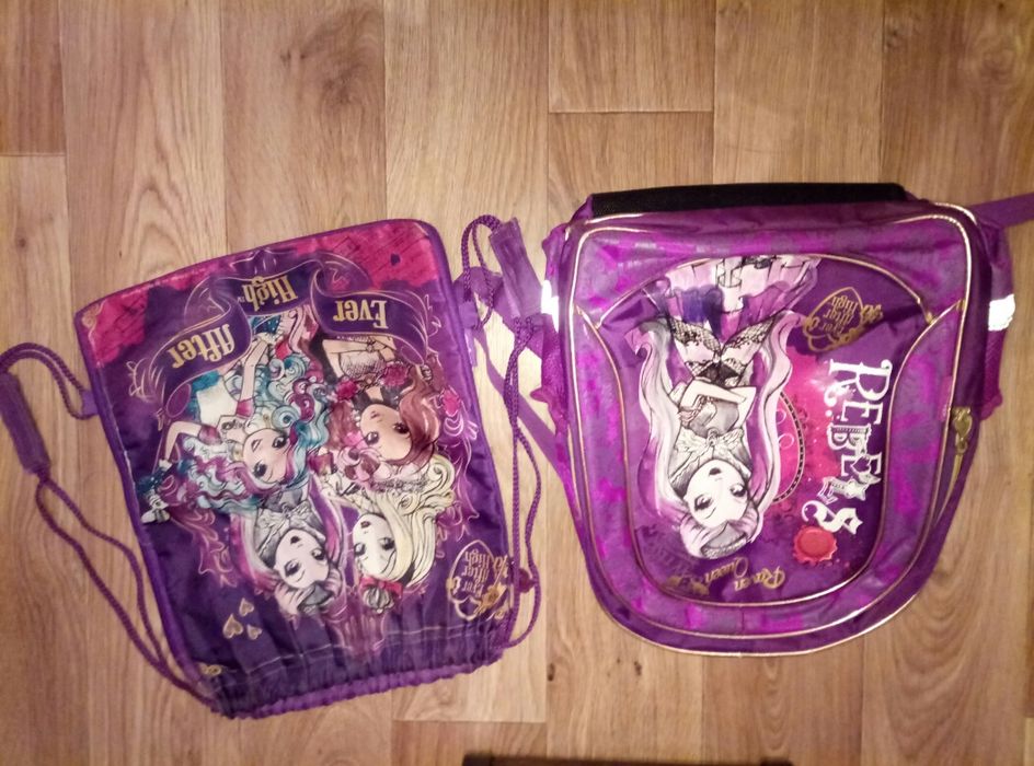 рюкзак ever after high и сменка для обуви