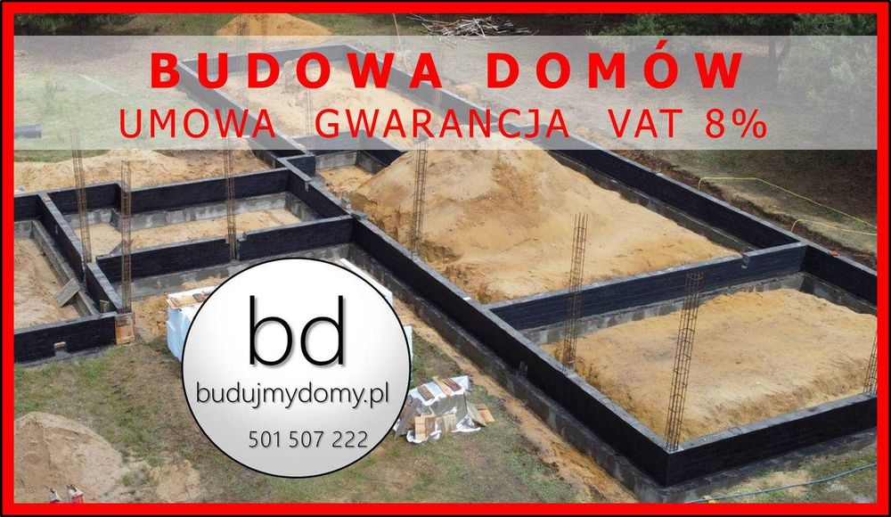 Budowa domów usługi budowlane UMOWA GWARANCJA FAKTURA VAT 8%