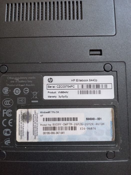 Ноут hp elitebook 8440p.