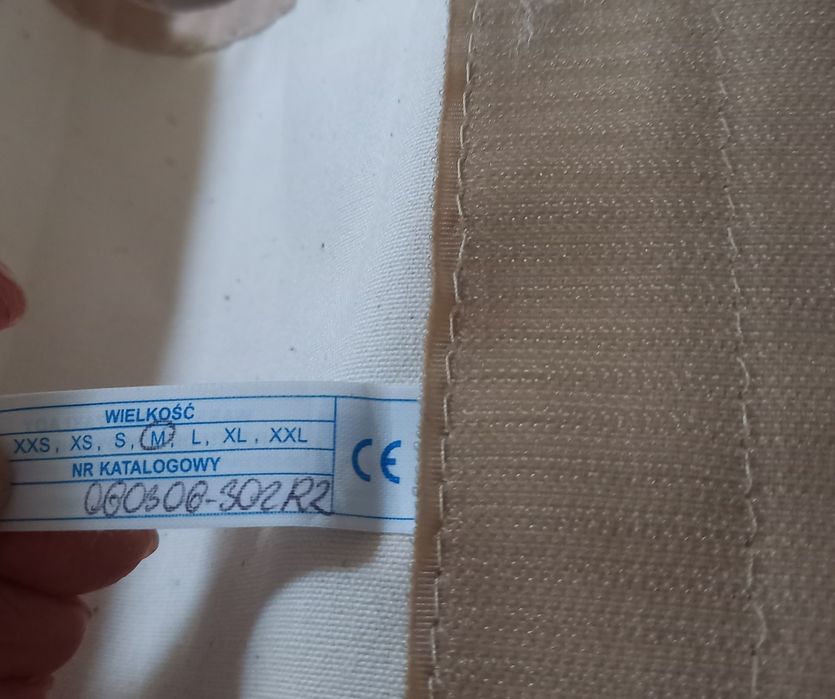 Gorset ortopededyczny regulowany na rzep M
