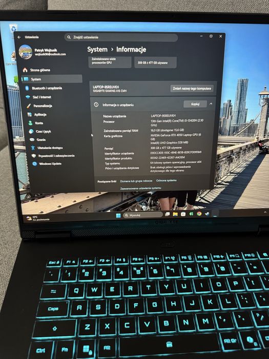 Laptop Gigabyte Gaming A16