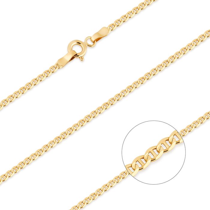 Złoty Łańcuszek złoto pr. 585 Gucci Marina szer. 2,0 mm ZL026 50 cm