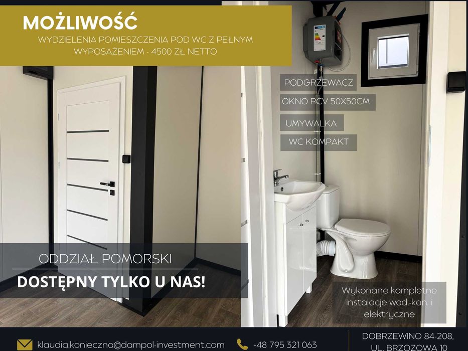 pawilon biurowy 9x3/ domek letniskowy, całoroczny 27m2/ handlowy