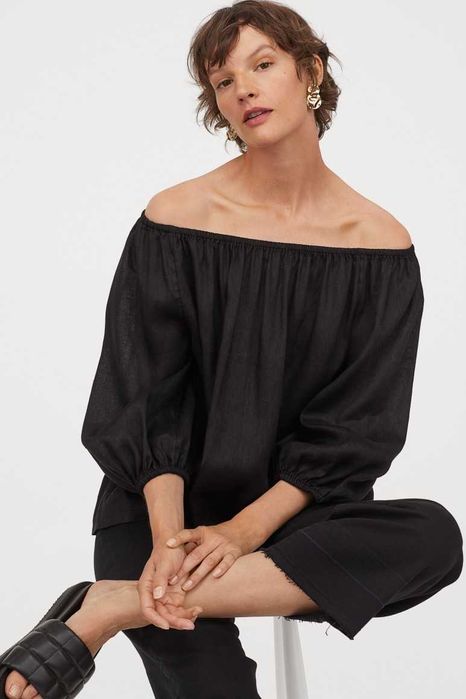 Blusa/ Camisa/ Top 100% linho H&M Premium