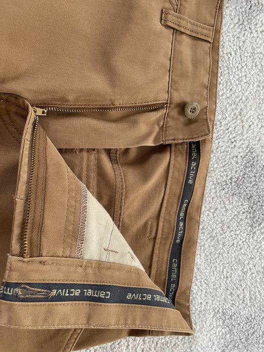 Spodnie cargo camel 33 na 34