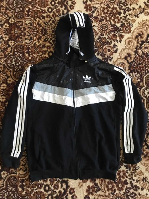 Кофта толстовка Adidas с отстегным капюшоном оригинал