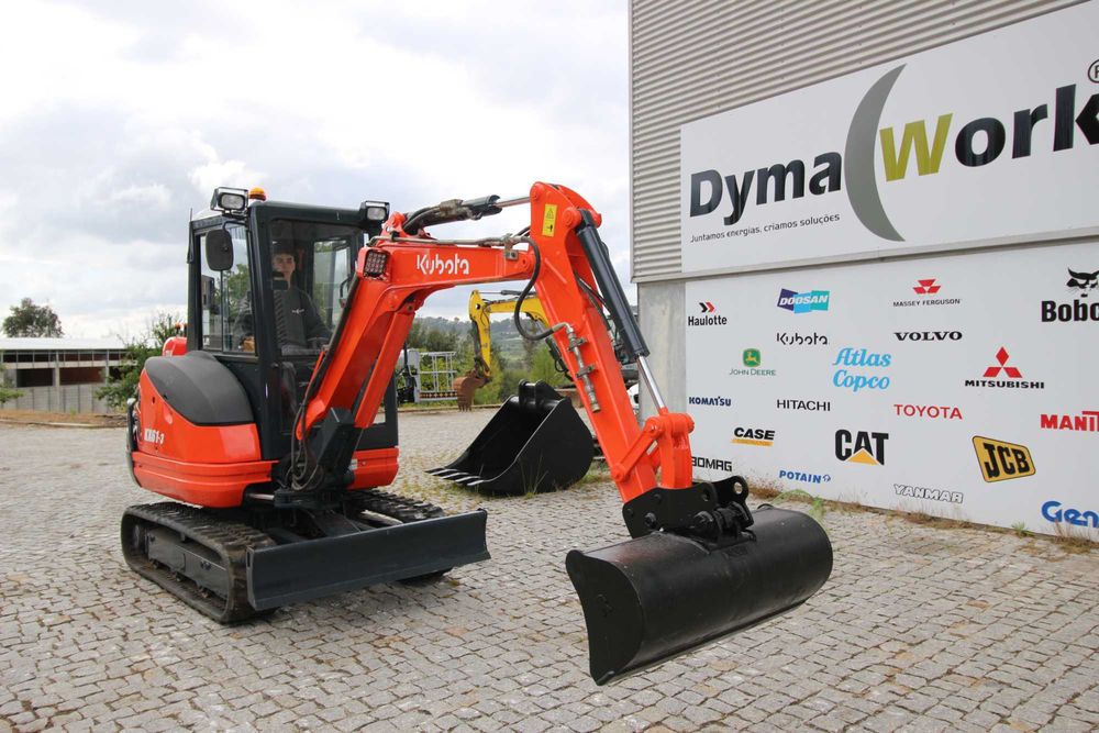 Escavadora Minigiratória de Rastos Kubota KX61 | Mini Giratória |TOTALMENTE RECONDICIONADA – GARANTIA 12 MESES / 1.000 HORAS