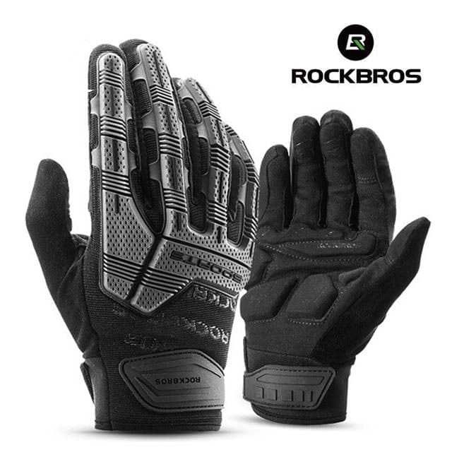 Теплые зимние велоперчатки Rockbros мотоперчатки велосипедные перчатки