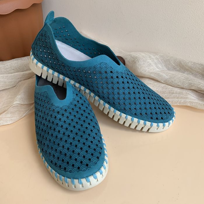 Яркие кожаные лоферы, слипоны Ilse Jacobsen размер 38