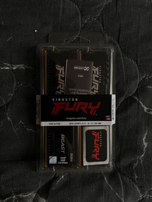 Оперативна память kingston fury 32gb (16x2) 3200mhz