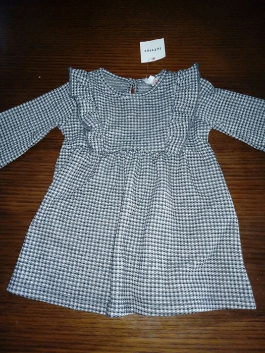 Vestido meia estação Lefties 6-9m novo c/etiqueta!