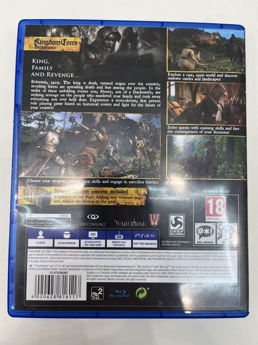 Диск игра для PS4 Kingdom Come Deliverance