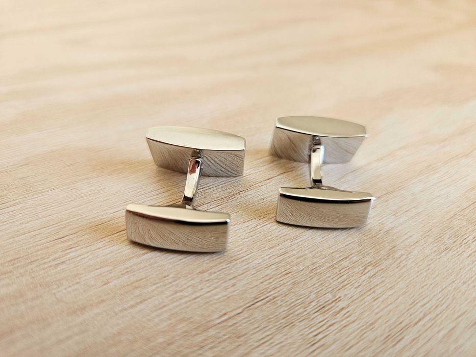 Botões de Punho HONEY BEAR azuis e cromados