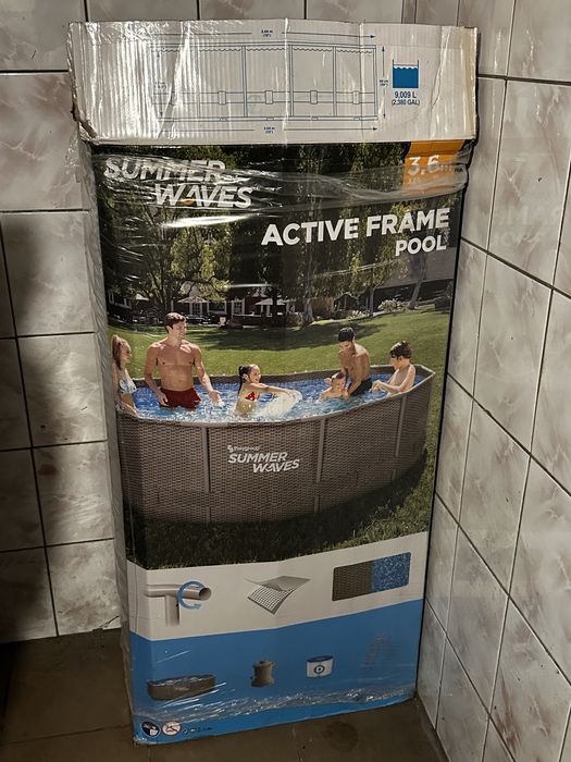 Basen stelażowy 366/1m duży zestaw!!!