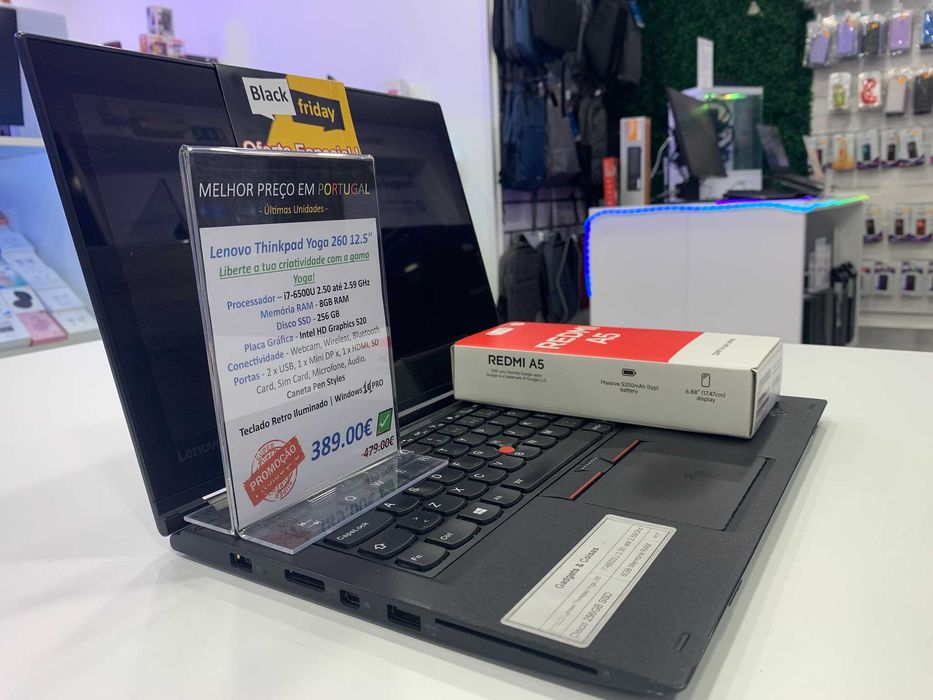 Lenovo ThinkPad Yoga 260 = Oferta do telemóvel Redmi A5 Novo/ lacrado