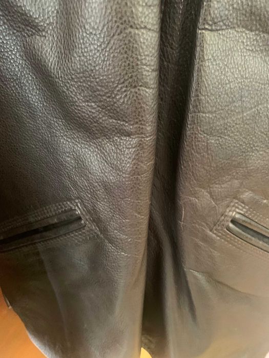 BLUSÃO em pele castanha, XXL, da Casa das Peles
