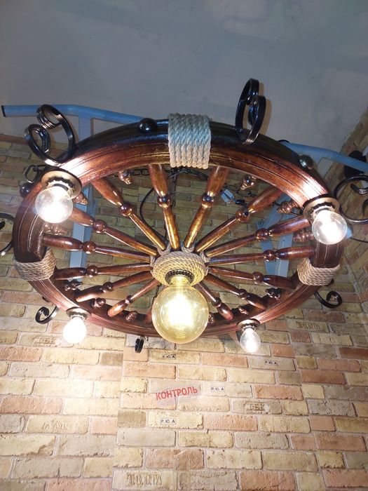 Люстра супер колесо  воза телеги прядки Старовина лофт в альтанку, буд