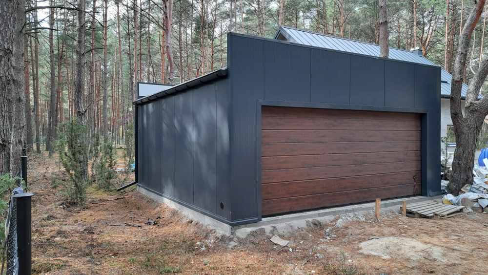 Garaż z płyty warstwowej 35 m², CAŁA POLSKA
