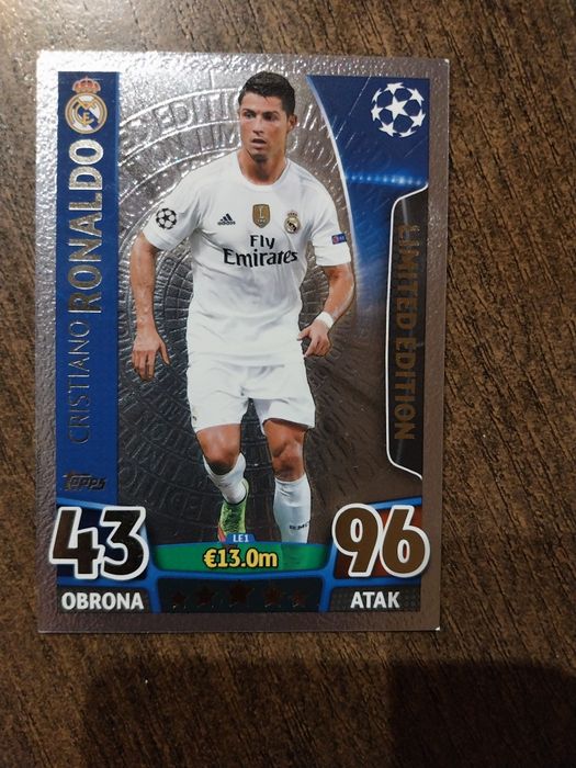 Limitowana Srebrna karta Ronaldo