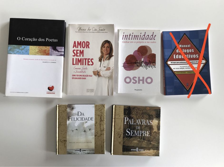 Vários livros, clássicos, best-sellers em Português, Inglês e Espanhol
