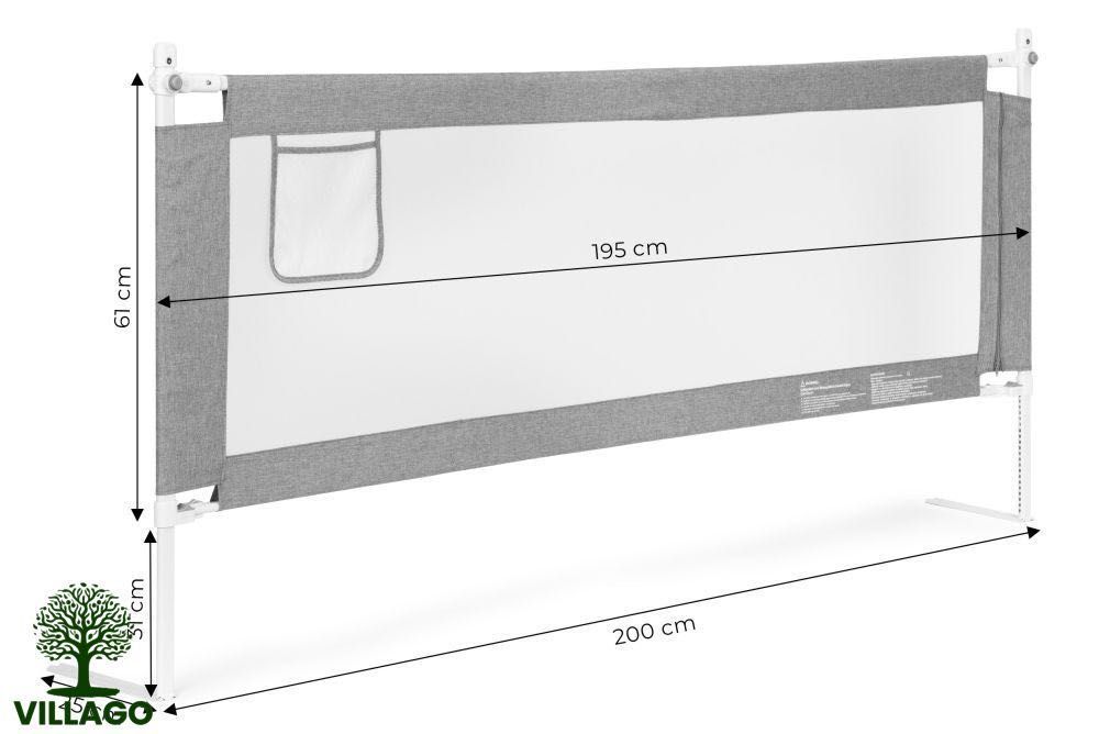 Barierka ochronna TOKIDS łóżko 150 cm zabezpieczenie dla dzieci