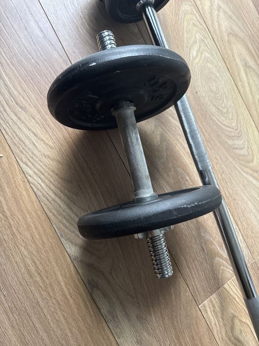 Sztanga+ Hantle+40kg obciazenia