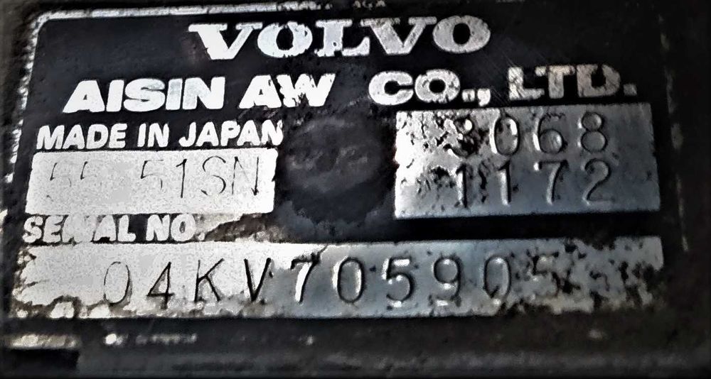 Automatyczna skrzynia biegów 55-51SN  Volvo V70 S60 S80 AWD 4x4 2.5 T Benzyna